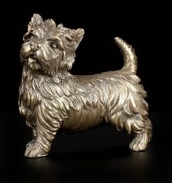 Hunde Figur - West Highland Terrier Bronziert