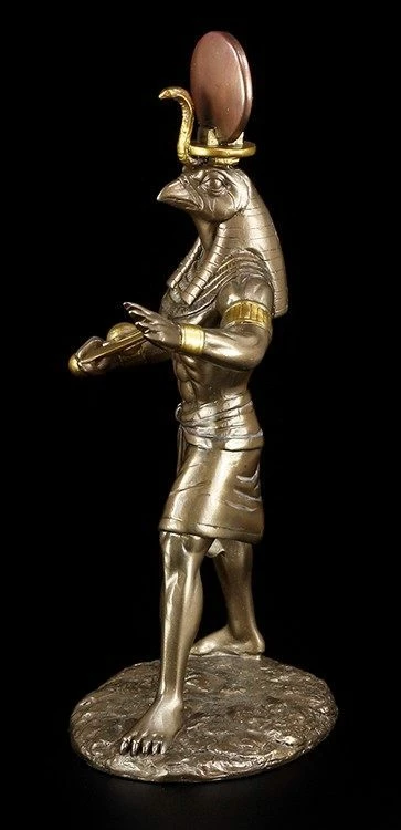 Ra Figur - Ägyptischer Sonnengott - Bronziert – Bild 4