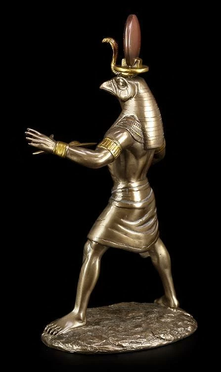 Ra Figur - Ägyptischer Sonnengott - Bronziert – Bild 5