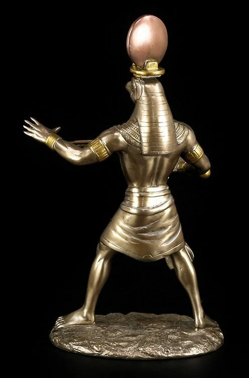 Ra Figur - Ägyptischer Sonnengott - Bronziert – Bild 6