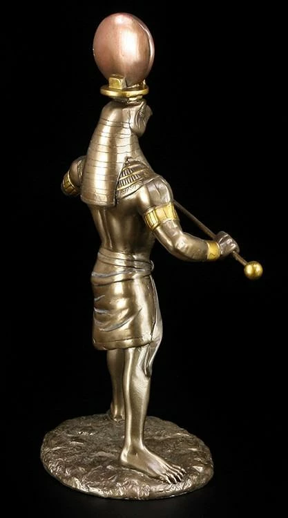 Ra Figur - Ägyptischer Sonnengott - Bronziert – Bild 8