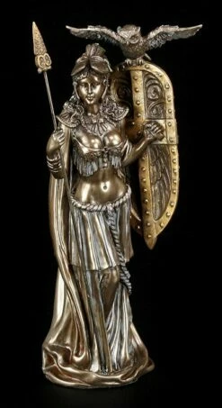 Athena Figur Mit Schild Und Eule