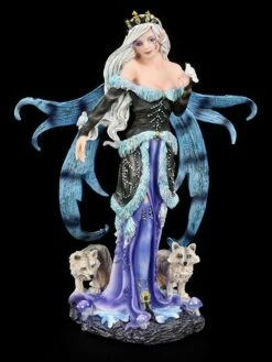 Elfen Figur Mit Zwei Füchsen