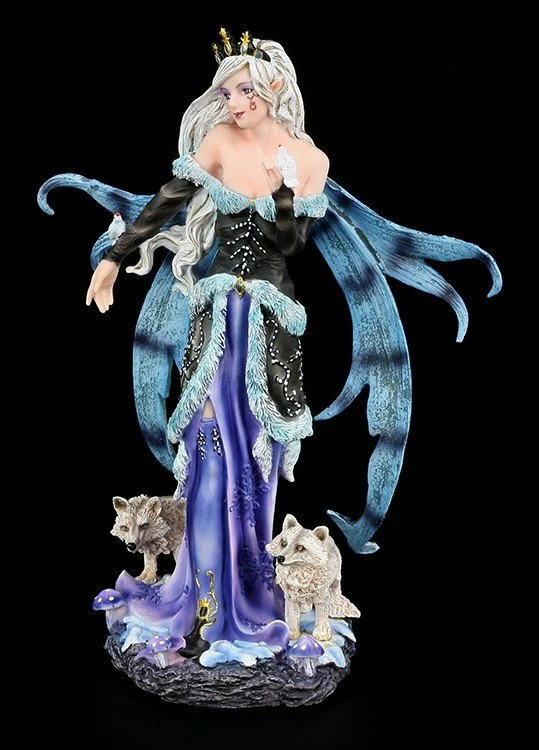 Elfen Figur Mit Zwei Füchsen – Bild 2