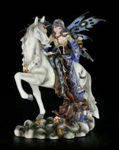 Elfen Figur - Noctiva Die Nachtwächterin Auf Einhorn