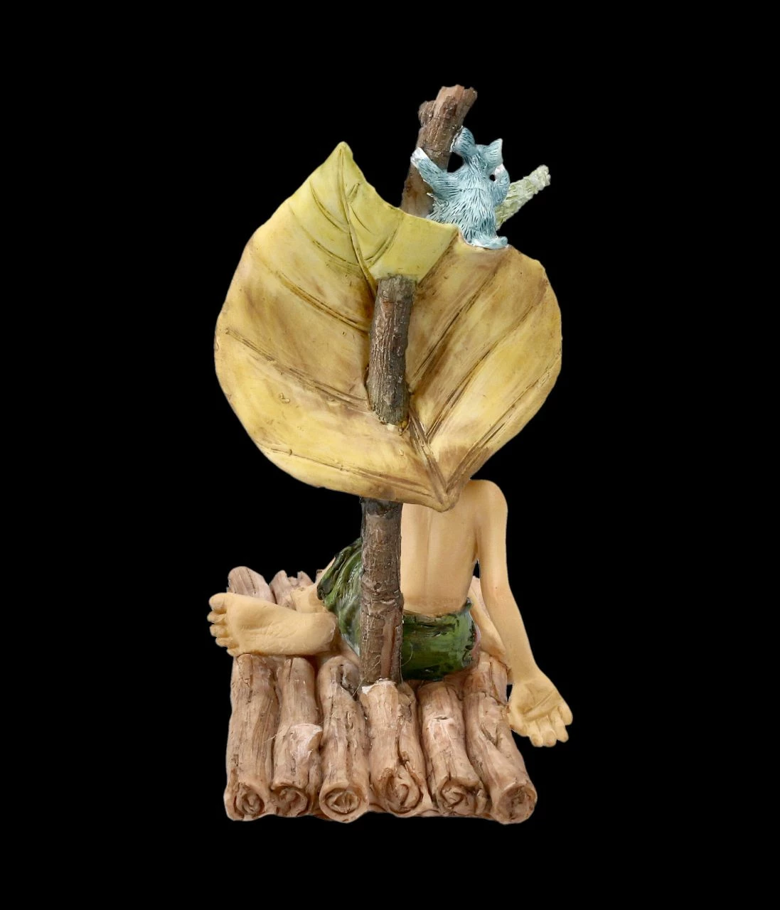 Pixie Kobold Figur Mit Maus - Floßfahrt – Bild 6