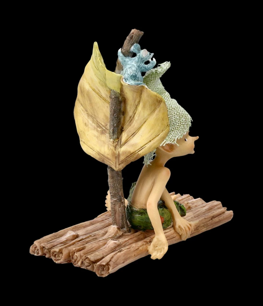 Pixie Kobold Figur Mit Maus - Floßfahrt – Bild 7