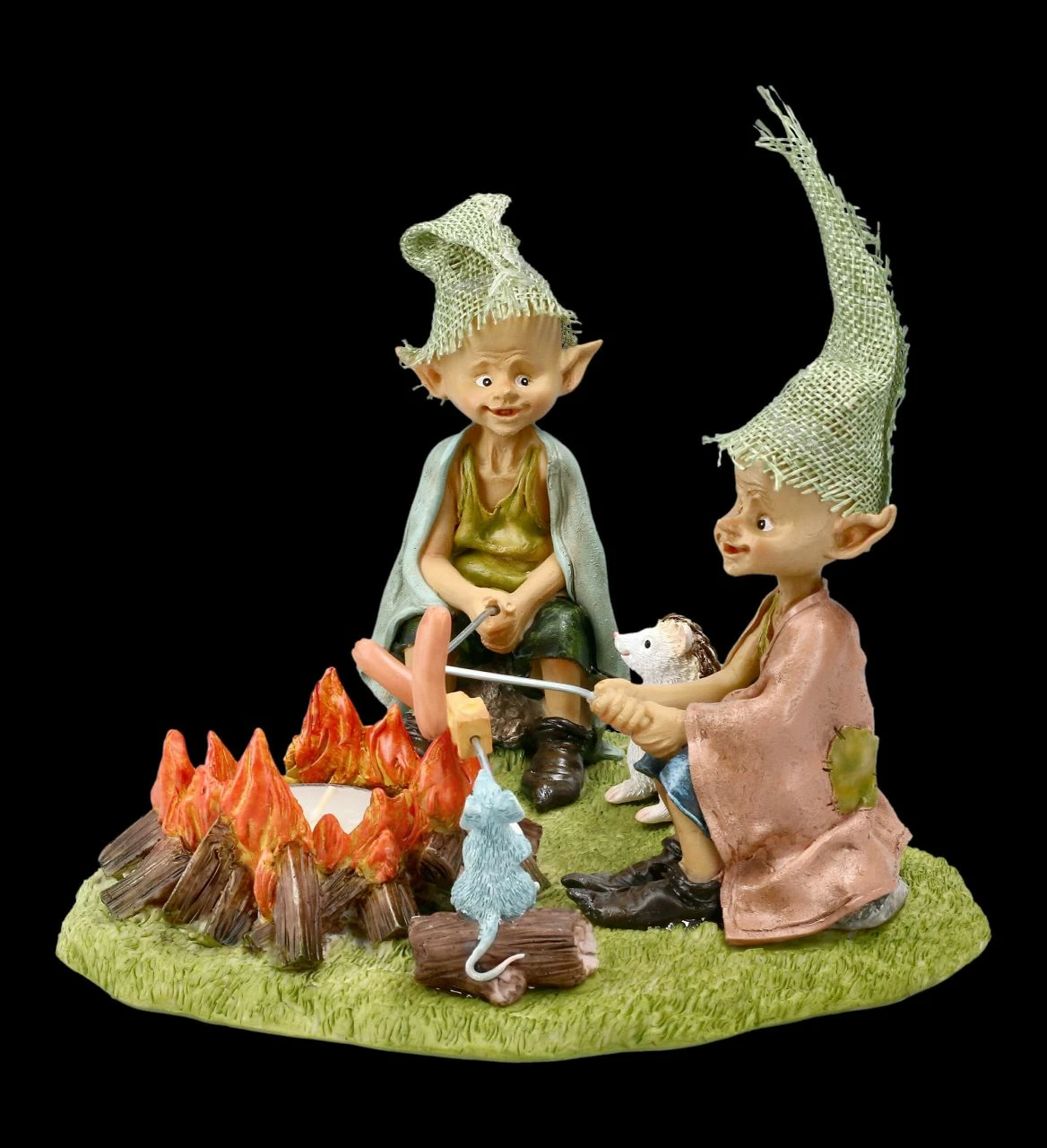 Teelichthalter - Pixie Kobolde Beim Grillabend – Bild 3