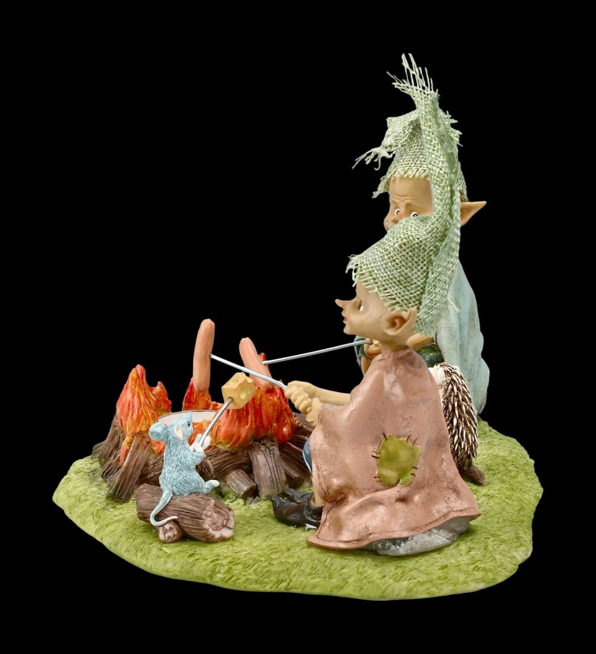 Teelichthalter - Pixie Kobolde Beim Grillabend – Bild 4