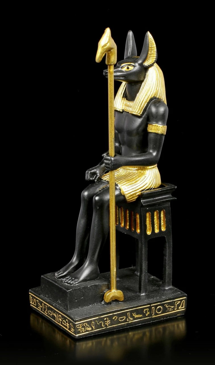 Ägyptische Figur - Anubis Sitzend – Bild 3