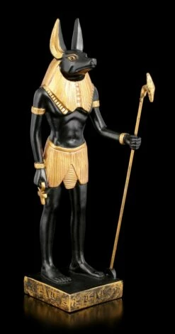 Anubis Figur Stehend Mit Stab