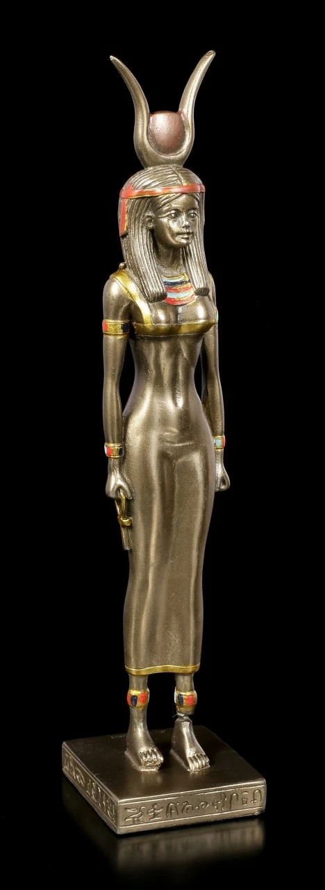 Ägyptische Figur - Totengöttin Isis - Bronziert