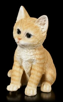 Baby Katzen Figur - Orange Tabby Sitzend