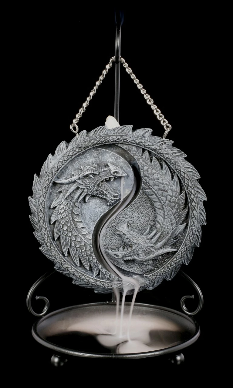 Backflow Räucherkegelhalter - Drache Yin Yang – Bild 2