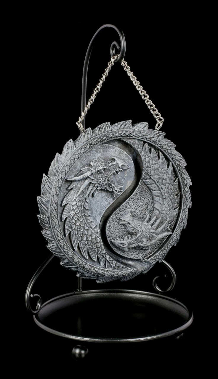 Backflow Räucherkegelhalter - Drache Yin Yang – Bild 6