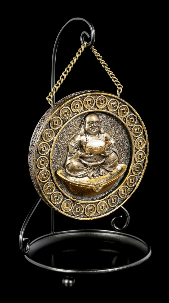 Backflow Räucherkegelhalter - Goldener Buddha – Bild 6