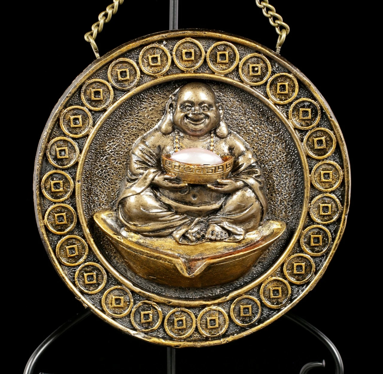 Backflow Räucherkegelhalter - Goldener Buddha – Bild 7