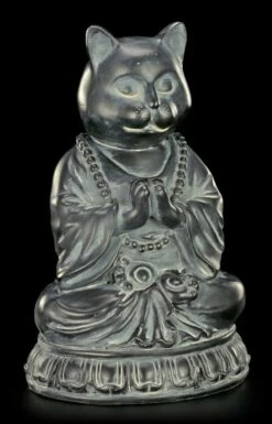 Buddha Figur - Meditierende Katze