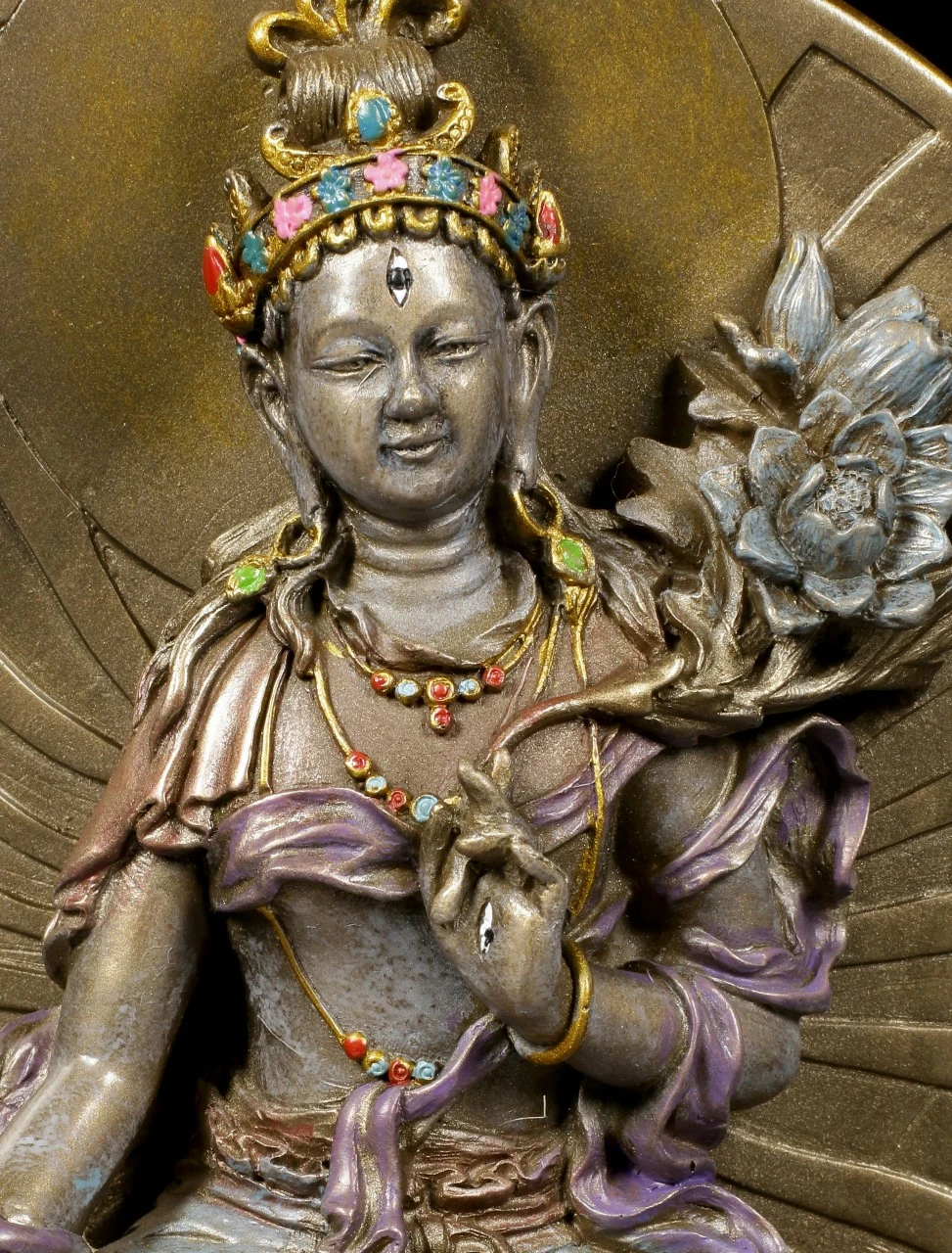 Buddha Figur - Weiße Tara – Bild 7