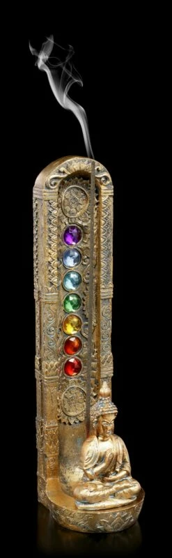 Buddha Räucherstäbchenhalter - Ascending Chakras