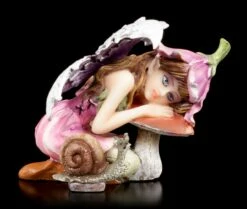 Kleine Elfen Figur - Alari Mit Schnecke