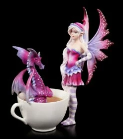 Elfen Figur Mit Tasse - Cup Fairy With Dragon