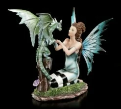 Elfen Figur - Arwen Mit Drachenbaby