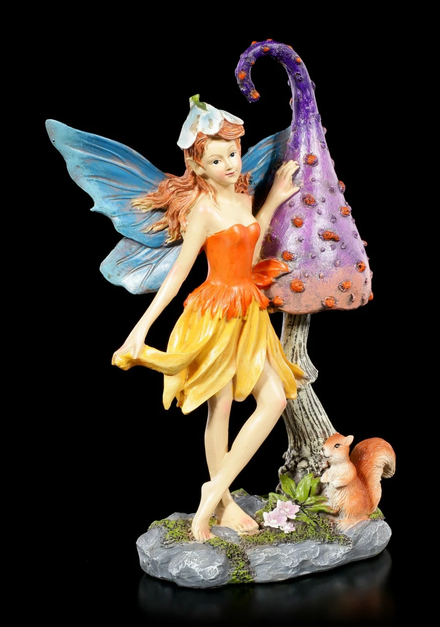 Elfen Figur - Nienna Mit Pilz Und Eichhörnchen – Bild 2