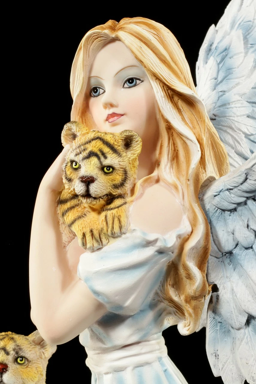 Engel Figur - Nariel Mit Tigerbabys â Bild 5
