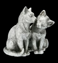 Katzen Figur - Pärchen Beim Schmusen