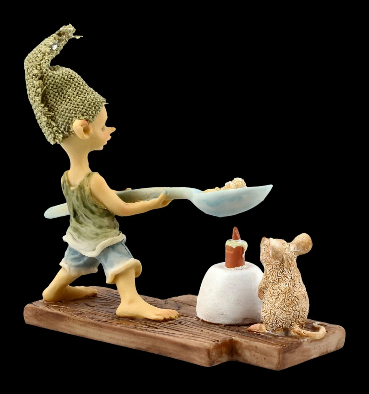 Pixie Kobold Figur - Popcorn über Kerze – Bild 4