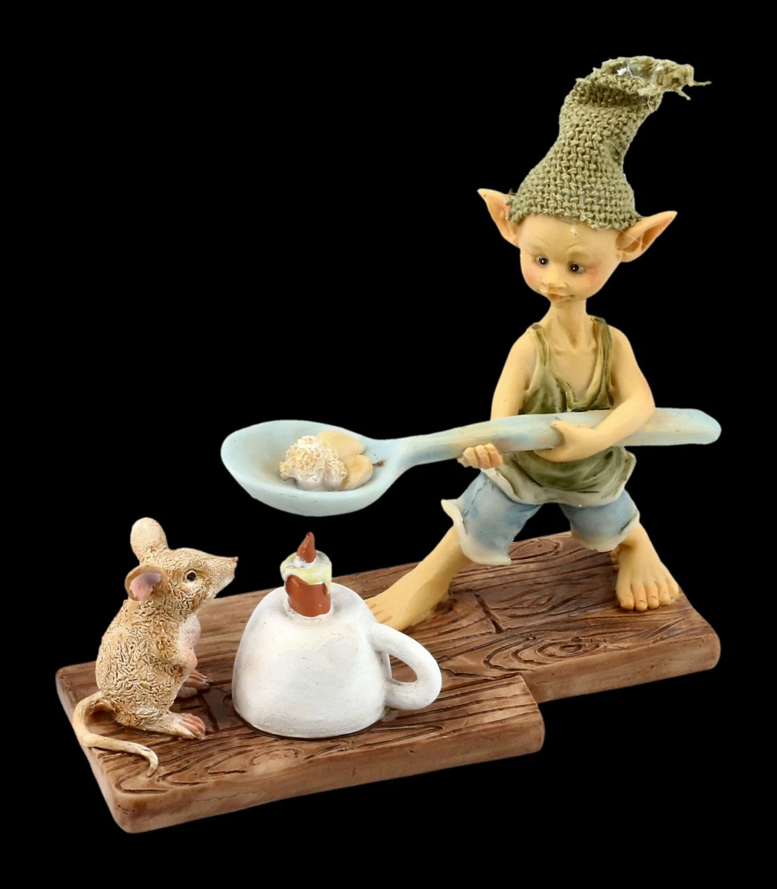 Pixie Kobold Figur - Popcorn über Kerze – Bild 6