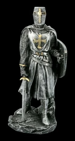 Tempelritter Figur Mit Schild Und Schwert