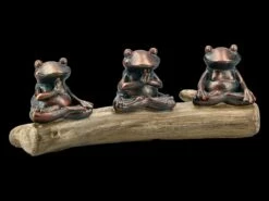 Frosch Figuren Beim Meditieren