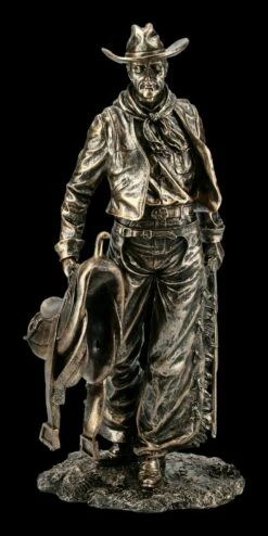 Cowboy Figur Mit Sattel Und Gewehr
