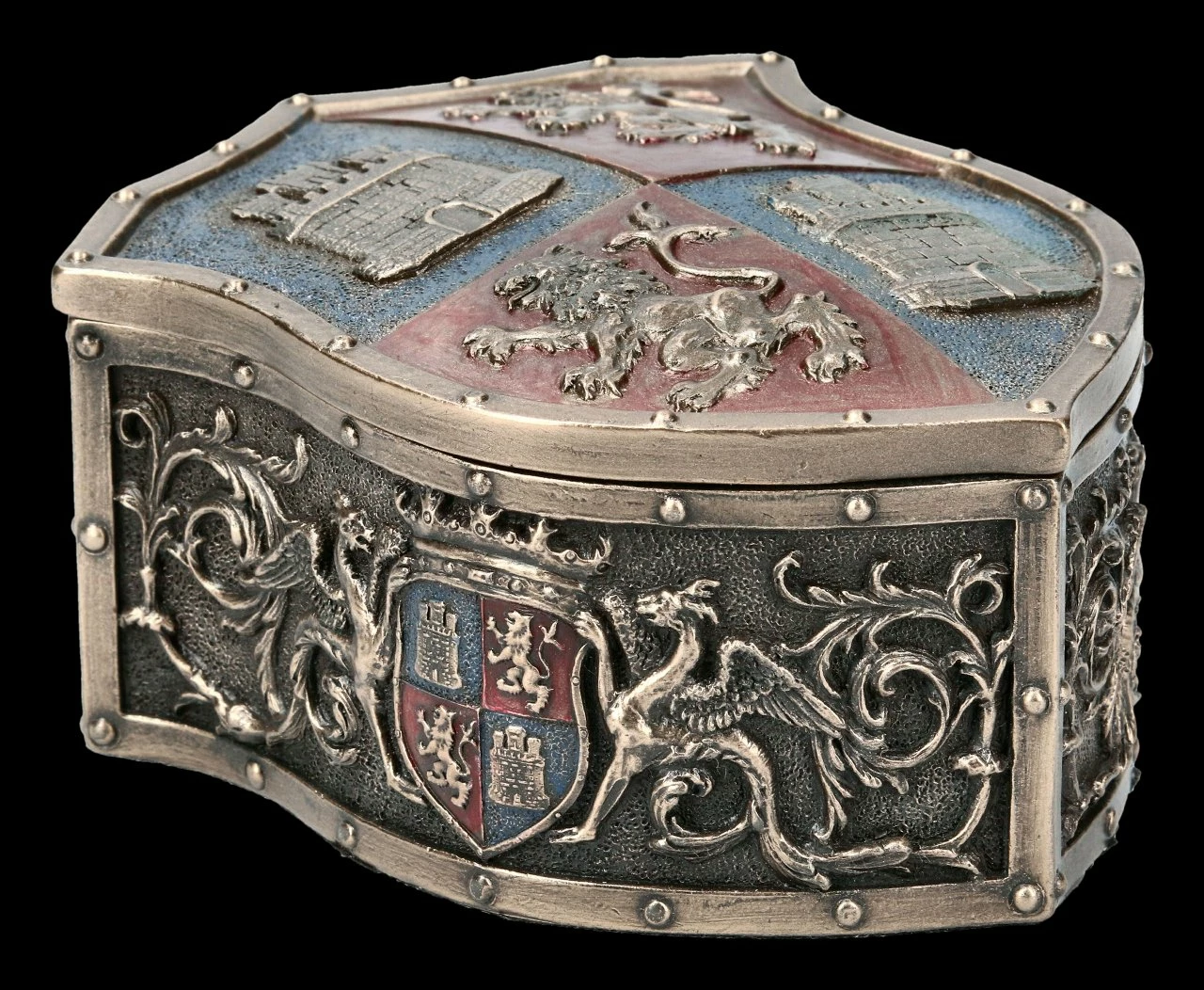 Ritter Schatulle - Löwen Wappen