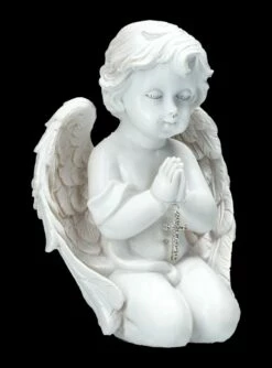 Engelfigur - Betendes Engelchen Mit Kreuz