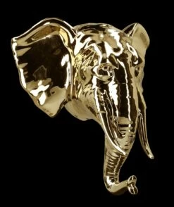 Wanddeko - Elefant Poliert