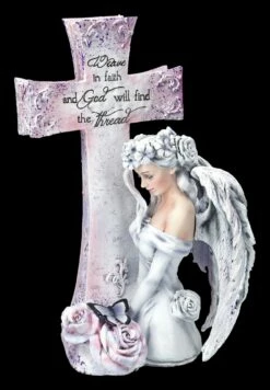 Engelfigur Mit Kreuz By Jessica Galbreth