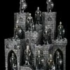 Ritterfiguren 12er Set Schwarz Mit Burg Display