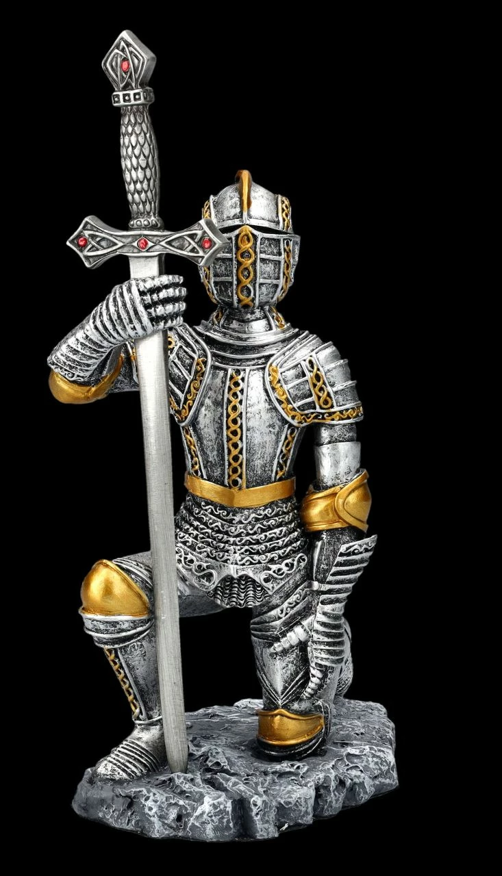 Ritter Figur Mit Brieföffner Kniend