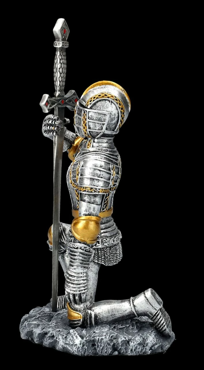 Ritter Figur Mit Brieföffner Kniend – Bild 3