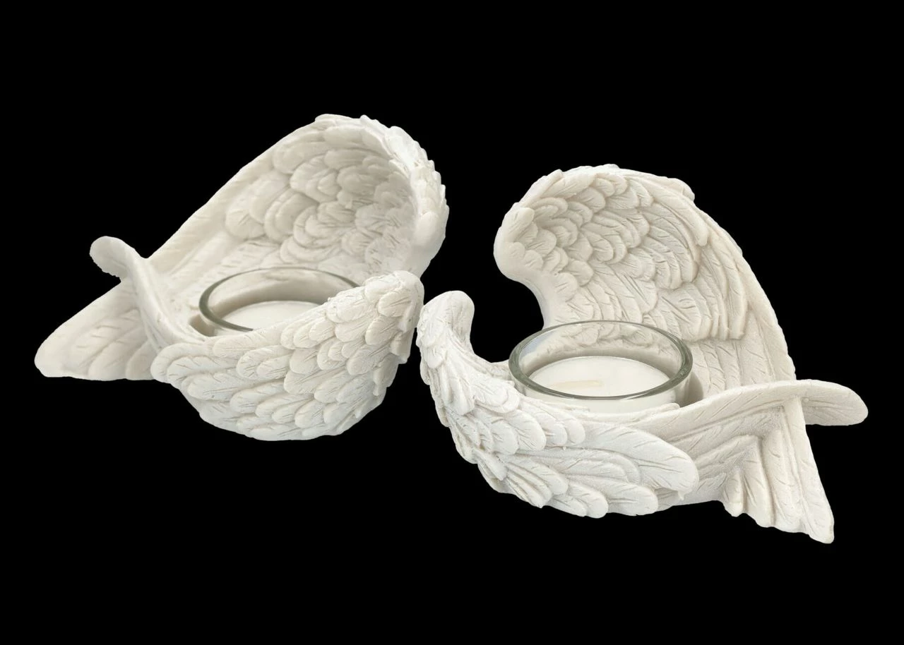 Teelichthalter - Engelsflügel 2er Set – Bild 6