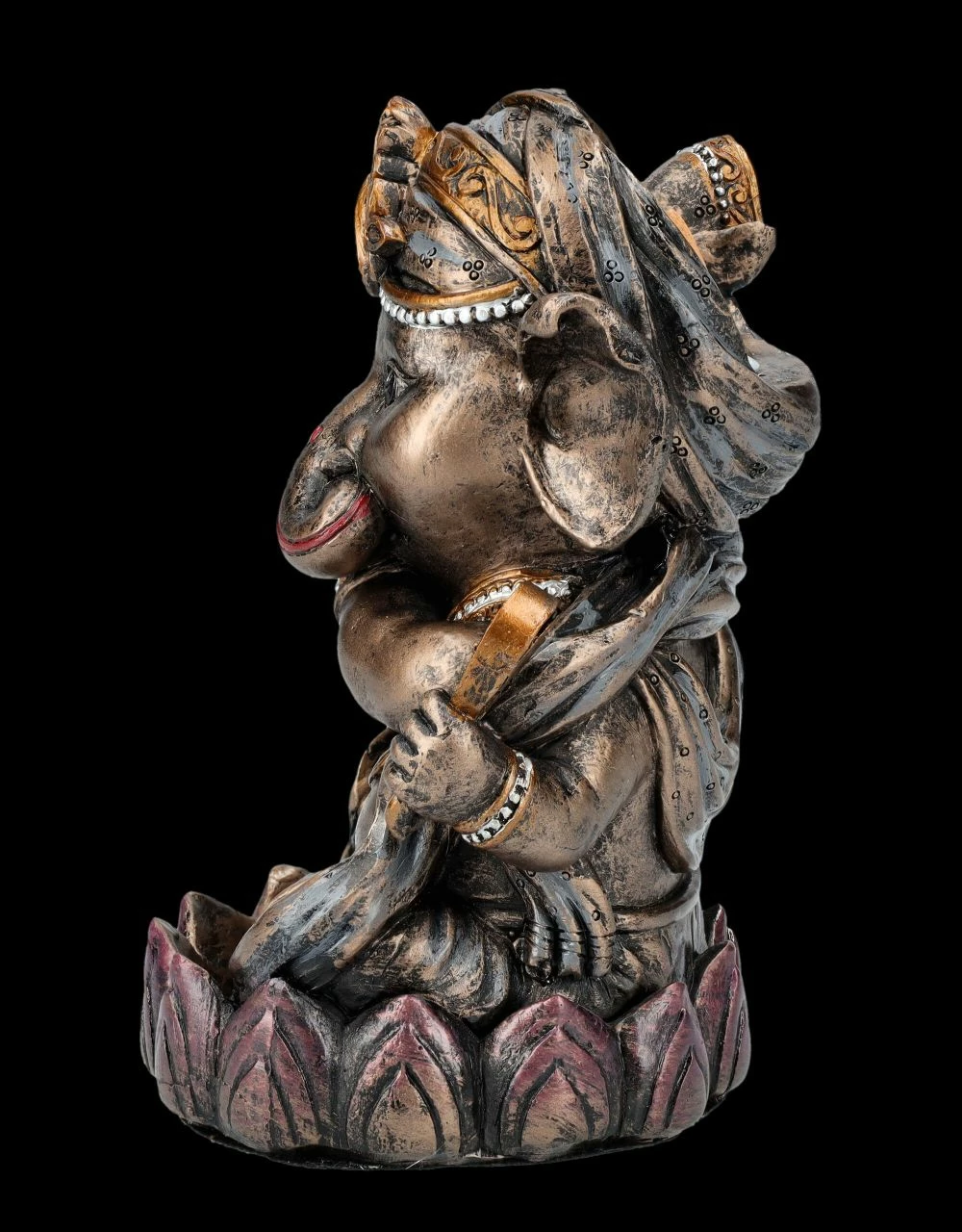 Rückfluss-Räucherhalter - Musizierender Ganesha – Bild 4