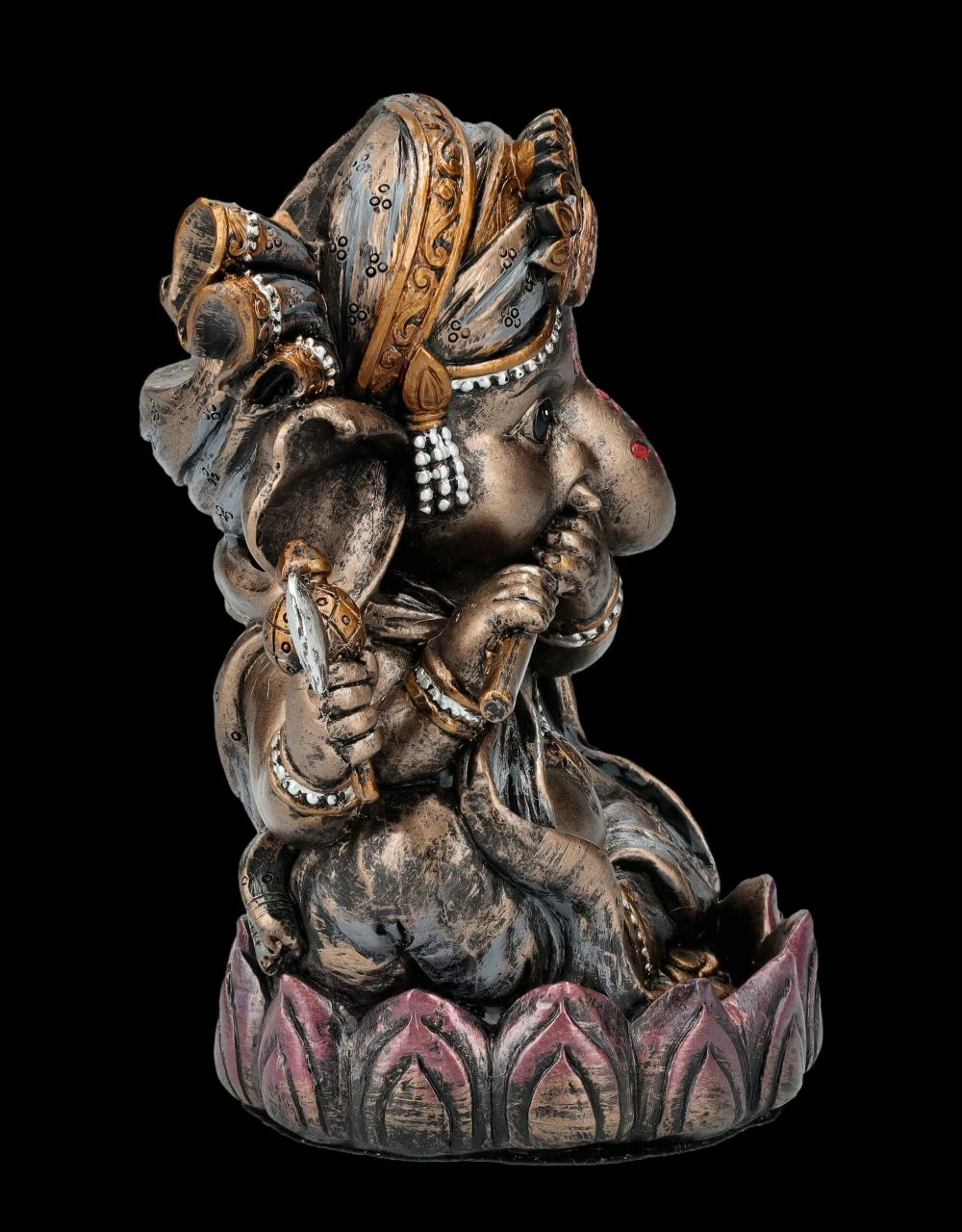 Rückfluss-Räucherhalter - Musizierender Ganesha – Bild 6