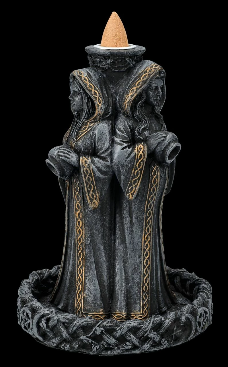 Rückfluss-Räucherhalter - Dreifaltige Hekate – Bild 5