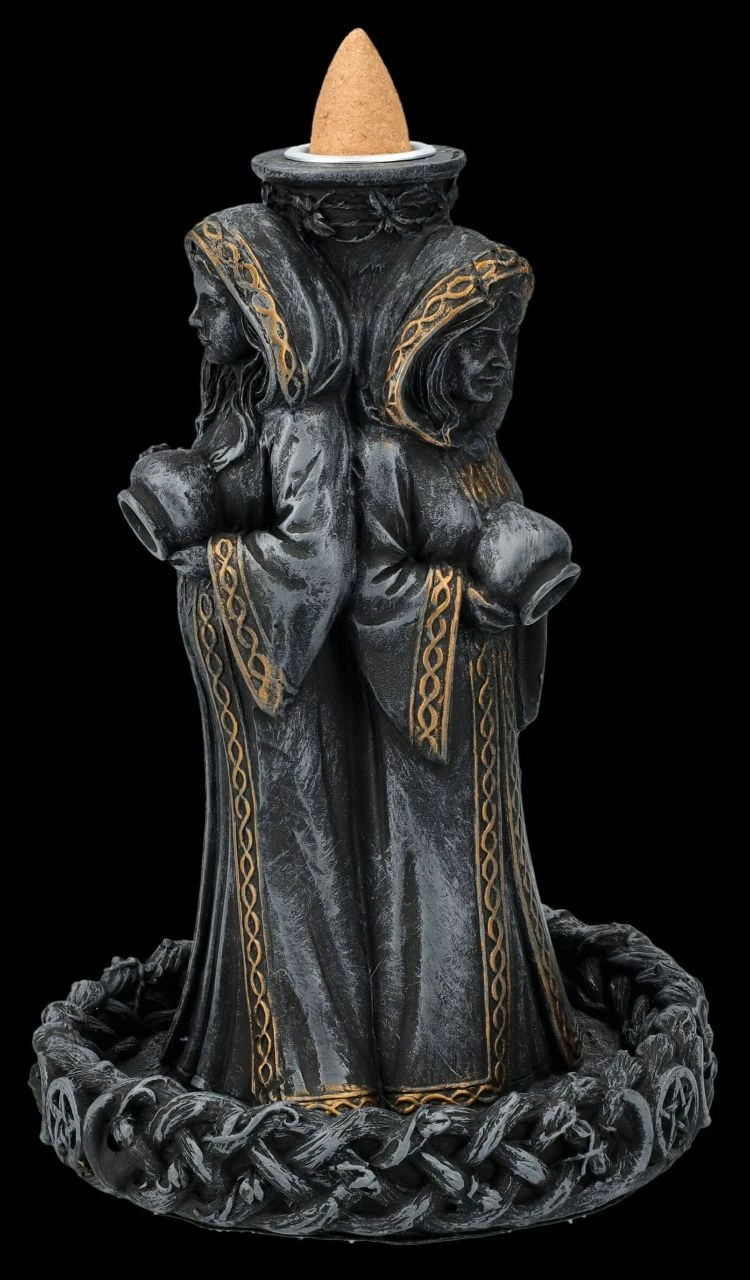 Rückfluss-Räucherhalter - Dreifaltige Hekate – Bild 6