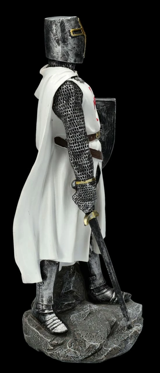 Tempelritter Figur Stützt Sich Auf Schwert – Bild 6