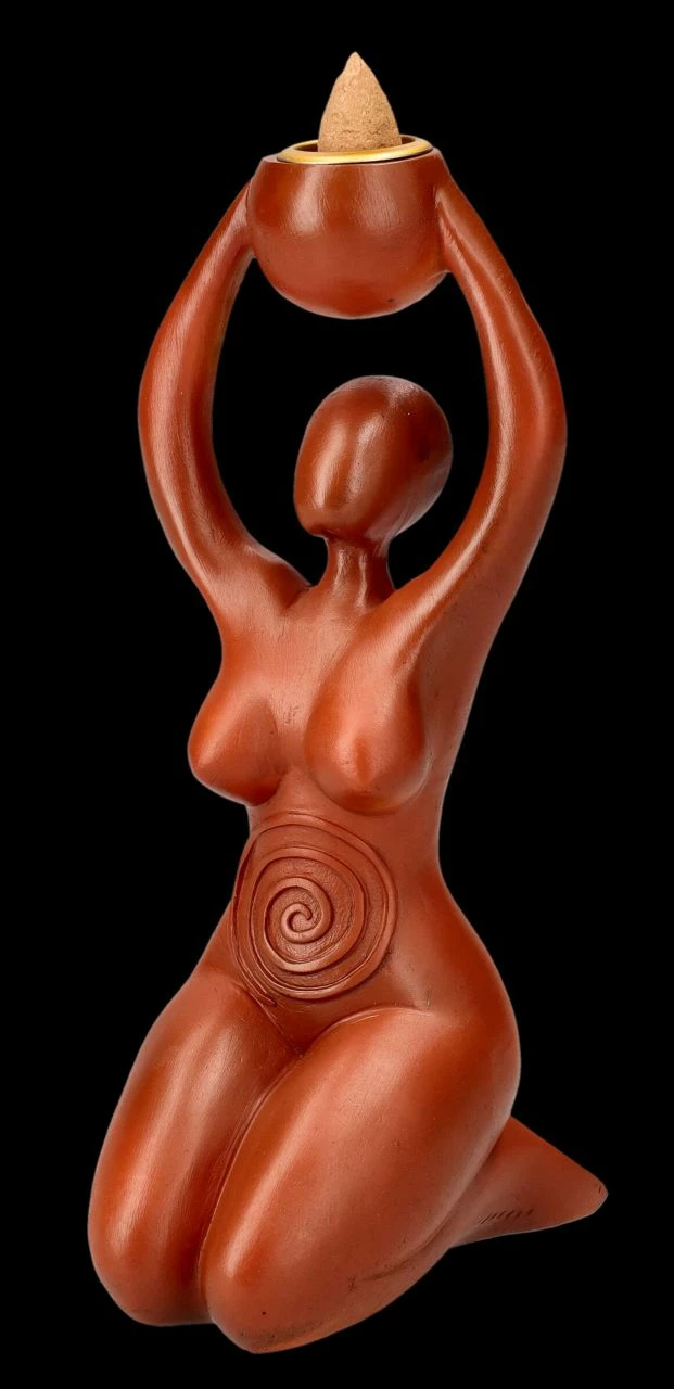 Rückfluss-Räucherhalter - Spiral Göttin Tribut – Bild 7