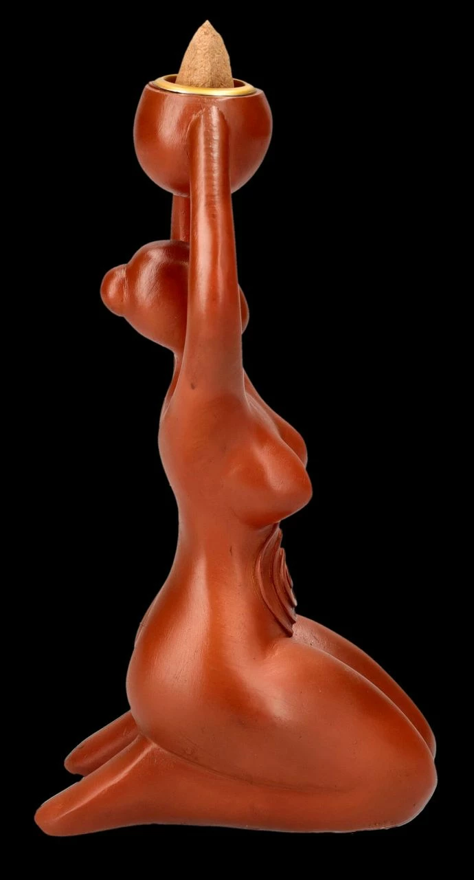 Rückfluss-Räucherhalter - Spiral Göttin Tribut – Bild 5